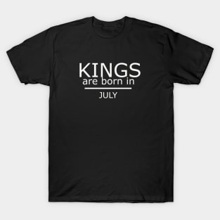 kings are born in july-Birthday Boy Shirt T-Shirt